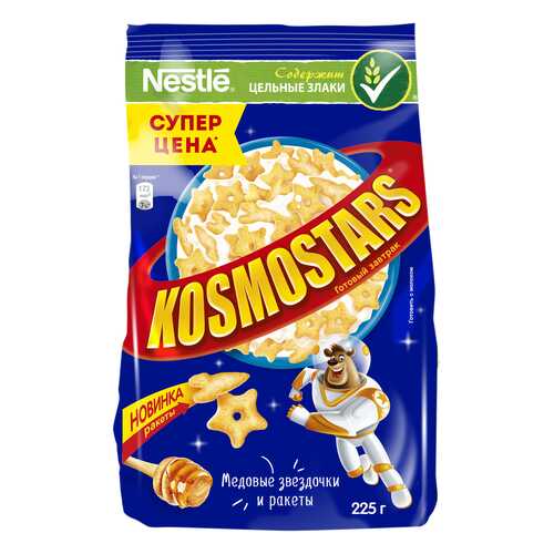 Готовые завтраки Nestle медовый пакет kosmostars 225 г в Магнит