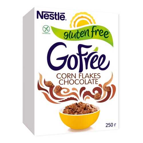 Хлопья кукурузные шоколадные Nestle Gofree обогащенные витаминами 250 г в Магнит