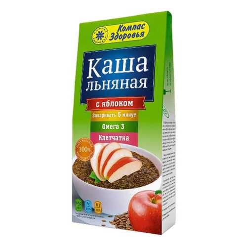 Каша Льняная с яблоком Компас здоровья 250 г в Магнит