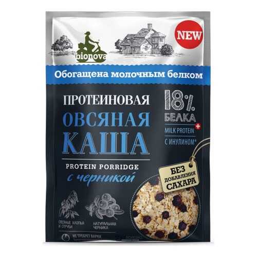 Каша овсяная Bionova Протеиновая с черникой 40г в Магнит