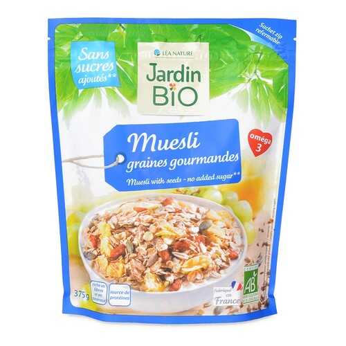 Мюсли Lea Nature Jardin Bio с изюмом и зернами 375 г в Магнит