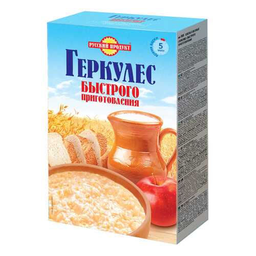 Овсяные хлопья Русский продукт геркулес быстрого приготовления 350 г в Магнит