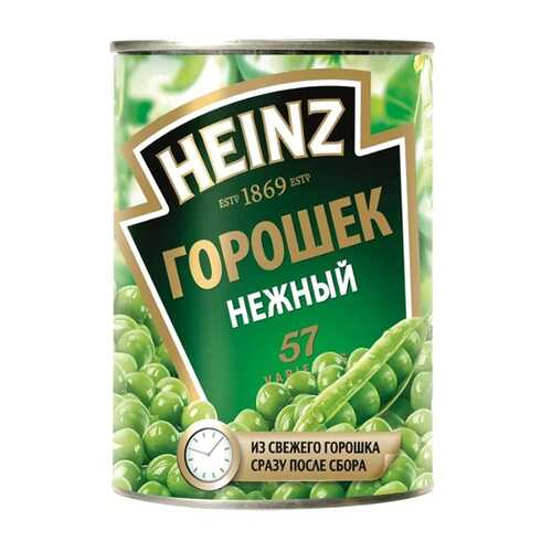 Горошек Heinz зеленый нежный 400 г в Магнит