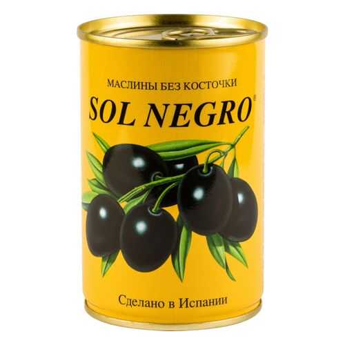 Маслины Sol Negro без косточки 360 г в Магнит