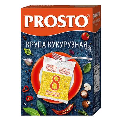 Крупа кукурузная Prosto в пакетиках 8*62.5 г 500 г в Магнит