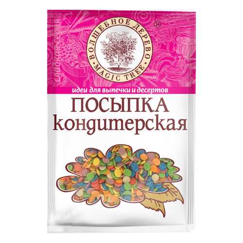 Посыпка кондитерская Волшебное дерево конфетти разноцветные 40 г в Магнит