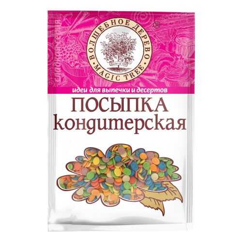 Посыпка кондитерская Волшебное дерево конфетти яркие 40 г в Магнит