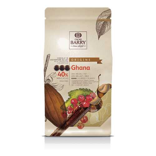 Шоколад Cacao Barry GHANA - Молочный, 40%, 1кг. (CHM-P40GHA-2B-U73) в Магнит