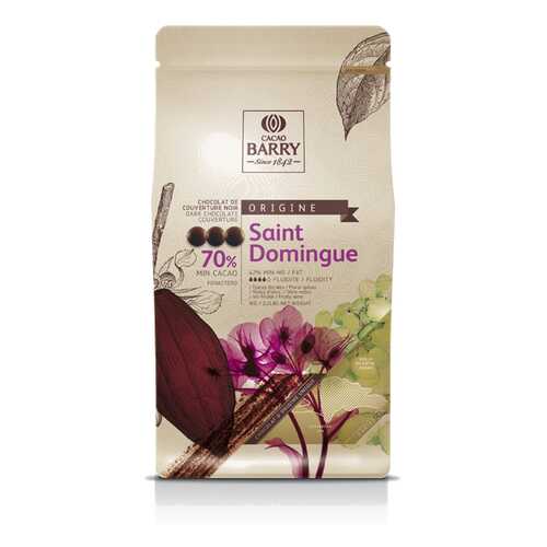 Шоколад Cacao Barry SAINT DOMINGUE - Темный горький, 70%, 1кг. в Магнит