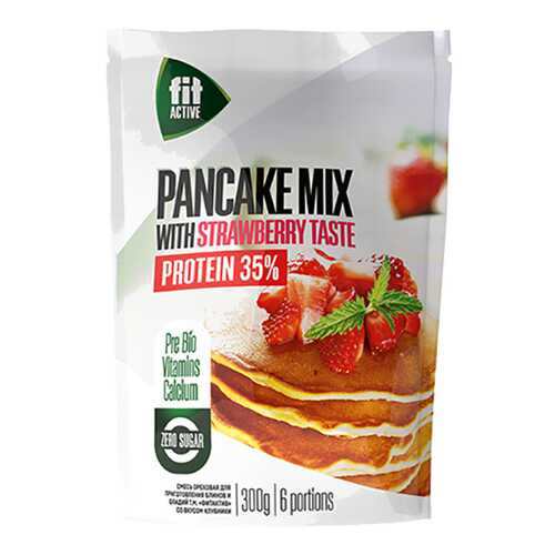 Смесь Fit Parad для оладьев со вкусом клубники высокобелковая 300 г в Магнит