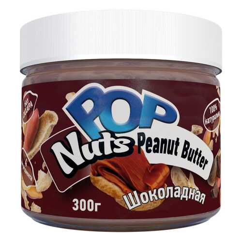 Арахисовая паста POP Nuts Peanut Butter Шоколадная, 300 г в Магнит