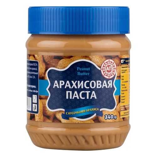 Паста арахисовая Peanut Butter с кусочками арахиса 340 г в Магнит