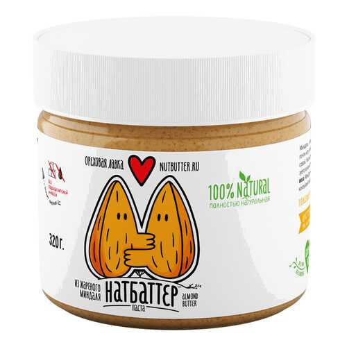 Паста ореховая Nutbutter из жареного миндаля 320г в Магнит