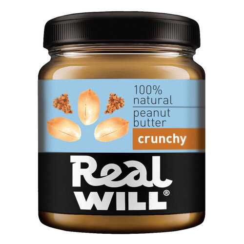 Real Will Peanut butter хрустящая 500 г в Магнит