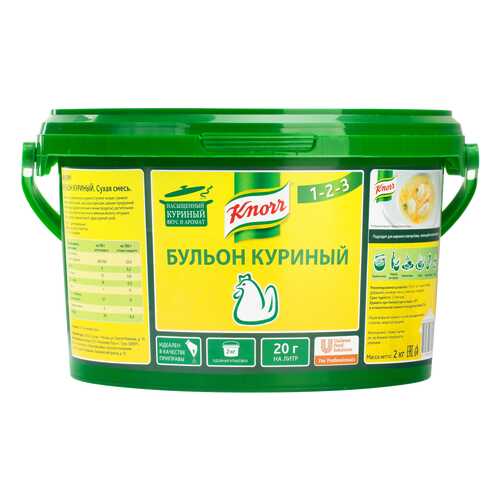 Бульон Knorr куриный сухая смесь 2 кг в Магнит