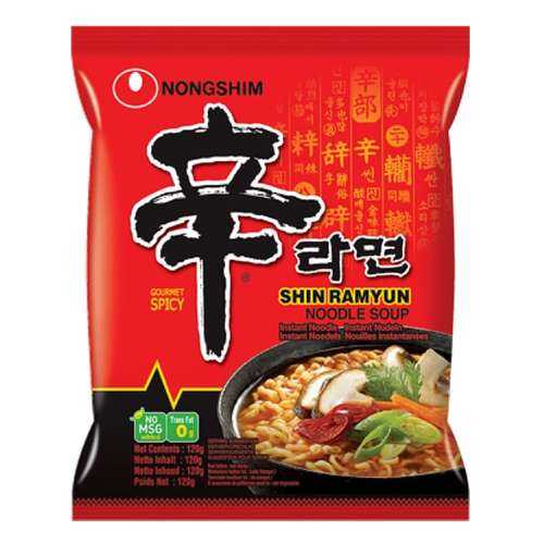 Лапша быстрого приготовления Шин Рамен Nongshim 120 г в Магнит