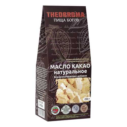 Какао масло Theobroma Пища богов натуральное 250 г в Магнит