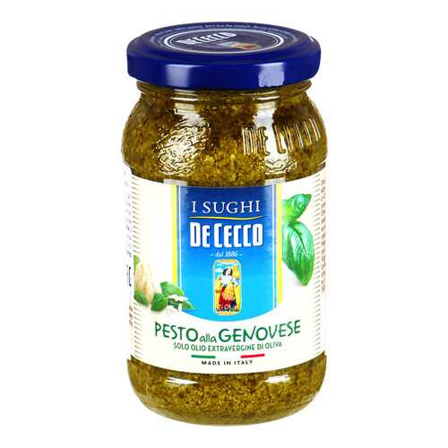 Соус De cecco pesto alla genovese на основе растительных масел 200 г в Магнит