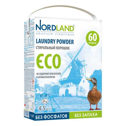 Порошок для стирки Nordland eco универсальный 4.5 кг в Магнит