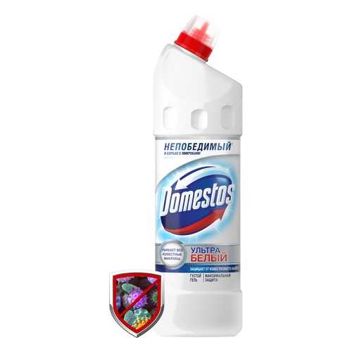 Средство для туалета гель Domestos эксперт сила 7 ультра белый 1 л в Магнит