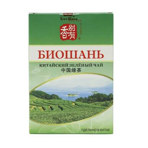 Чай БиоШань China Green Tea, зеленый листовой, 80 гр в Магнит