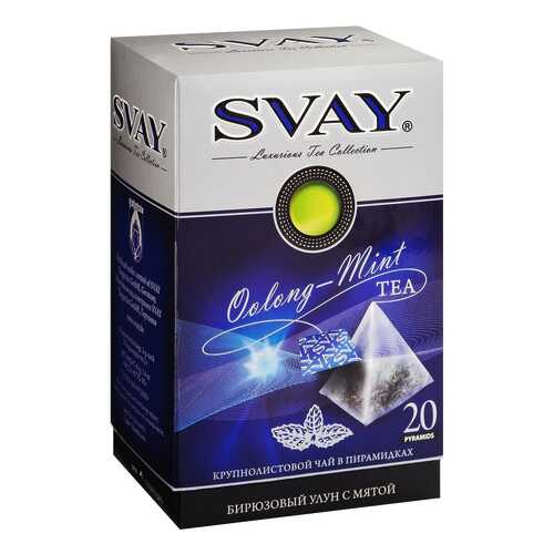 Чай бирюзовый Svay oolong–mint улун с мятой 20 пакетиков в Магнит