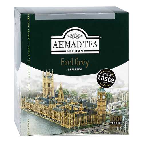 Чай Чайный лист Ahmad Tea earl grey черный 100 пакетиков в Магнит