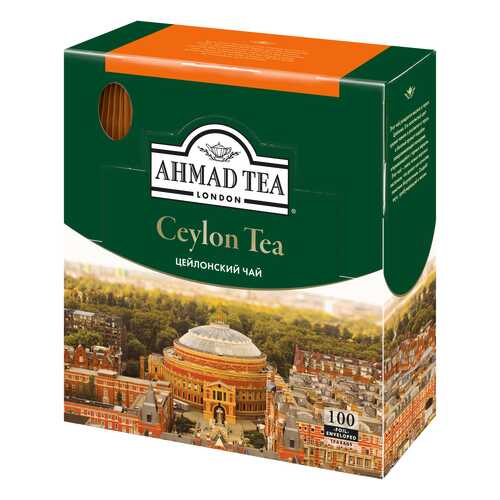 Чай черный Ahmad Tea ceylon tea 100 пакетиков в Магнит