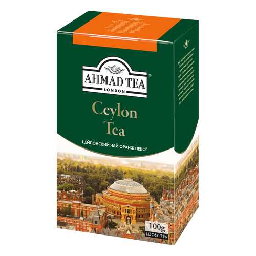 Чай черный Ahmad tea ceylon tea оранж пеко 100 г в Магнит