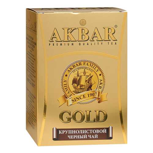 Чай черный Akbar gold крупнолистовой 250 г в Магнит