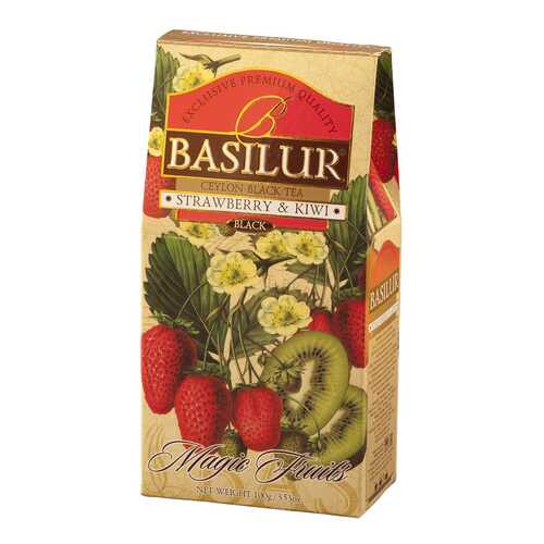 Чай черный Basilur magic fruits strawberry&kiwi 100 г в Магнит