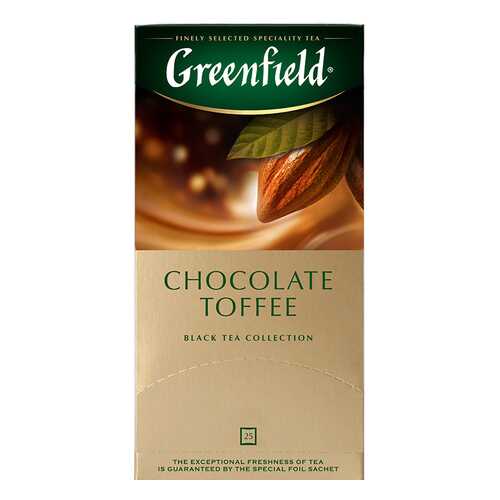 Чай черный Greenfield Chocolate Toffee 25 пакетиков в Магнит