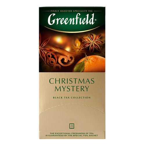 Чай черный Greenfield Christmas Mystery 25 пакетиков в Магнит