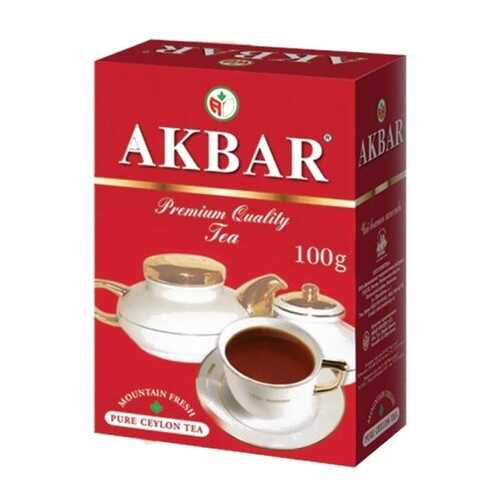 Чай черный листовой Akbar red&white 100 г в Магнит