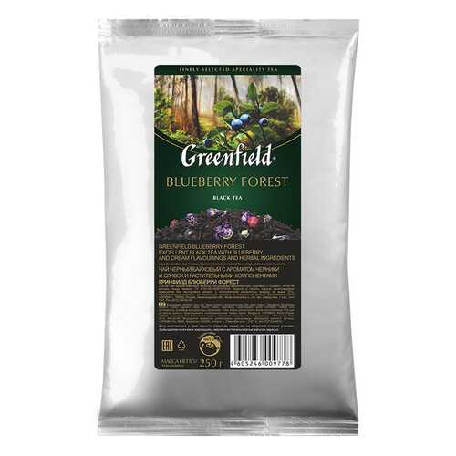 Чай черный листовой Greenfield Blueberry Forest 250 г в Магнит