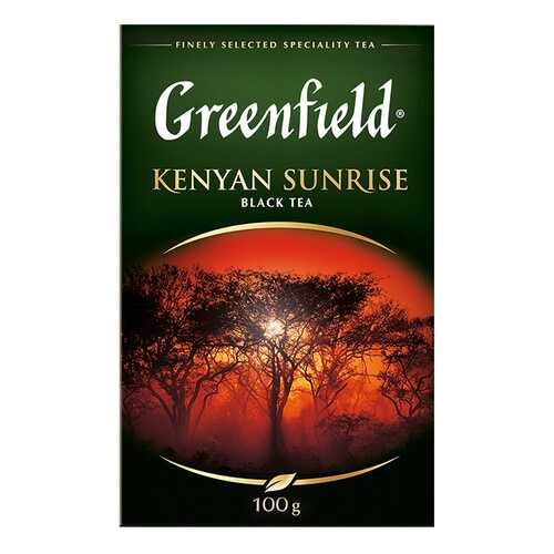 Чай черный листовой Greenfield Kenyan Sunrise 100 г в Магнит