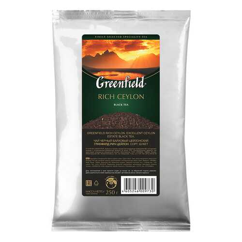 Чай черный листовой Greenfield Rich Ceylon 250 г в Магнит