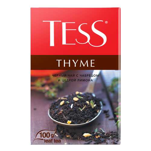 Чай черный листовой Tess Thyme 100 г в Магнит