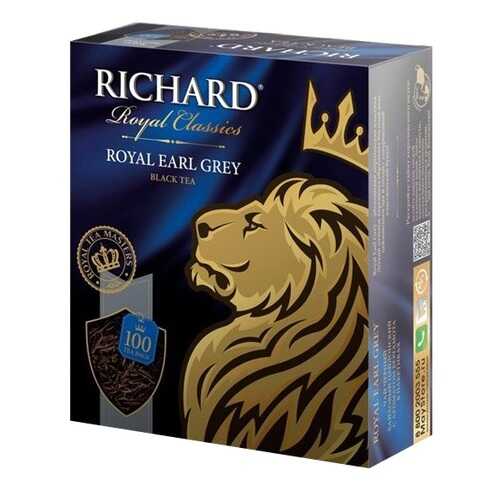 Чай черный Richard royal earl grey 100 пакетиков в Магнит