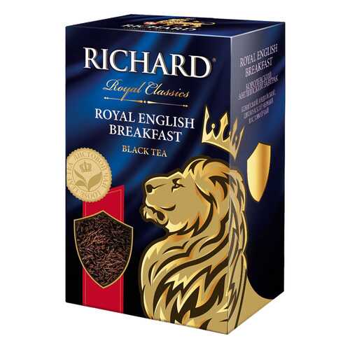 Чай черный Richard royal english breakfast листовой 90 г в Магнит