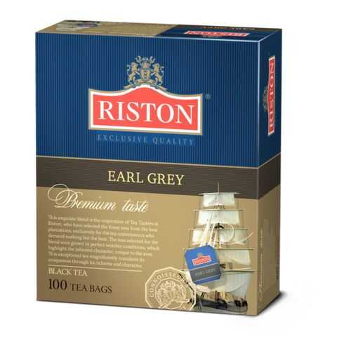 Чай черный Riston earl grey 100 пакетиков в Магнит