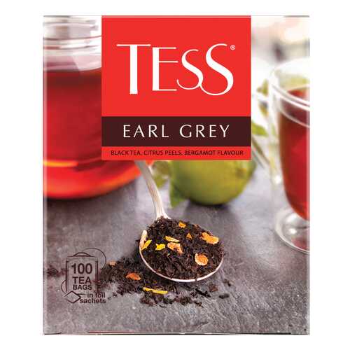 Чай черный Tess Earl Grey 100 пакетиков в Магнит