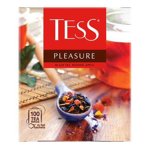 Чай черный Tess Pleasure 100 пакетиков в Магнит