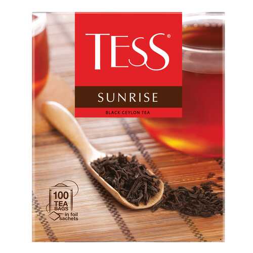 Чай черный Tess Sunrise 100 пакетиков в Магнит