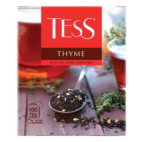 Чай черный Tess Thyme 100 пакетиков в Магнит