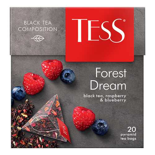 Чай черный в пирамидках Tess Forest Dream 20 пакетиков в Магнит