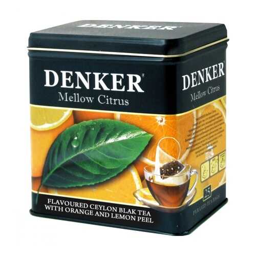 Чай Denker Mellow Citrus черный с добавками 25 пирамидок в Магнит