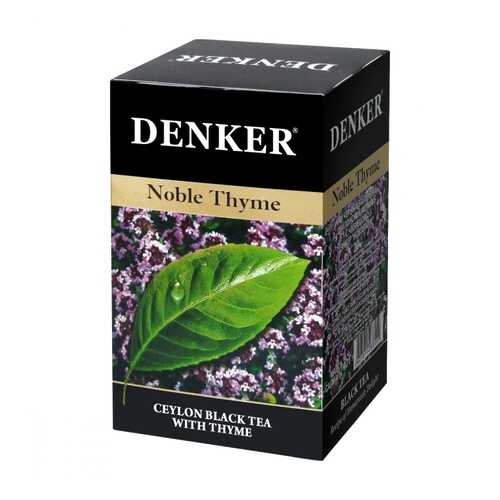 Чай Denker Noble Thyme черный с чабрецом 20 пакетиков в Магнит