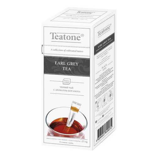 Чай Teatone earl grey черный байховый с ароматом бергамота в стиках 1.8 г 100 штук в Магнит