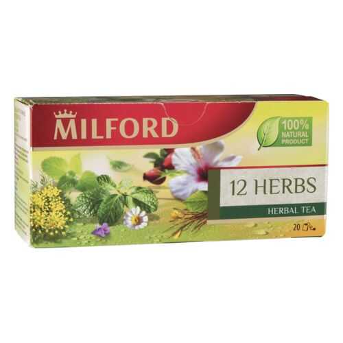 Чай травяной Milford 12 herbs 20 пакетиков в Магнит